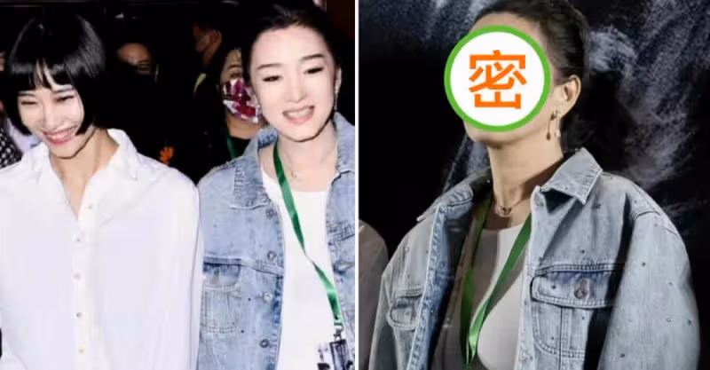 「鞏俐」氣質出眾！牛仔外套凹造型很潮，一雙筷子腿超吸睛，網友：美的很高級