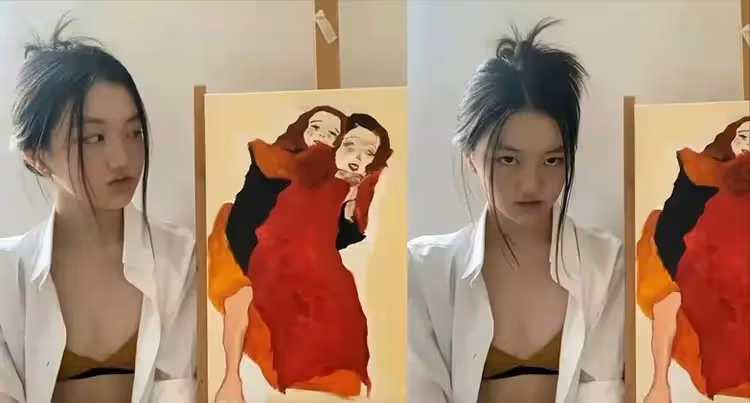 李嫣真不像16歲的高中生,穿衣風格太豪放