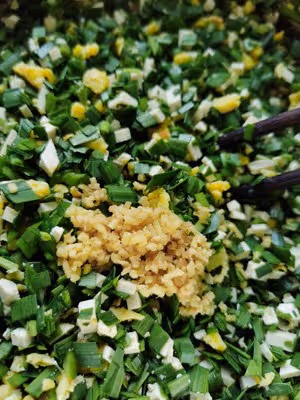 韭菜盒子（燙麵）涼了也很軟
