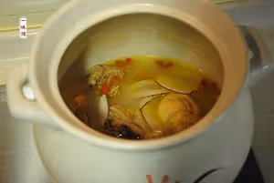 花膠瑤柱海底椰燉雞湯