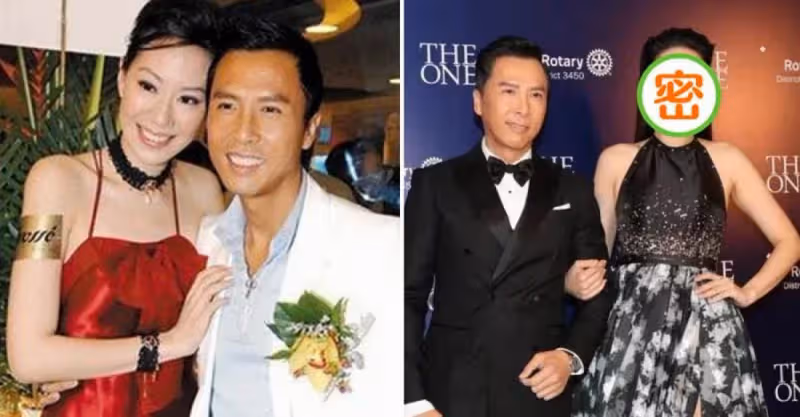 甄子丹和老婆汪詩詩大膽秀恩愛！41歲穿黑色「掛脖長裙」出場，氣場碾壓全場：不輸巨星老公