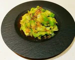芥末蝦皮包菜