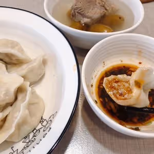 好味的蓮藕餡餃子