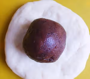 一次發酵豆沙麵包圈