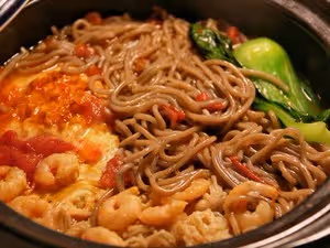 健康低卡——番茄蝦仁蕎麥麵&amp;10分鐘快手飯