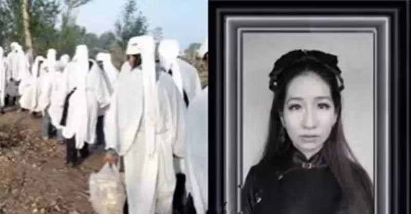 老婆去世五年，女兒帶同學來家裡玩，同學指著老婆照片喊：「媽媽」~