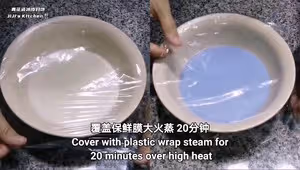 青花瓷冰皮月餅。無色素，免烤箱，成品堪比藝術品