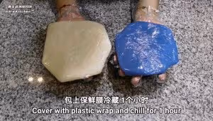 青花瓷冰皮月餅。無色素，免烤箱，成品堪比藝術品