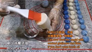 青花瓷冰皮月餅。無色素，免烤箱，成品堪比藝術品
