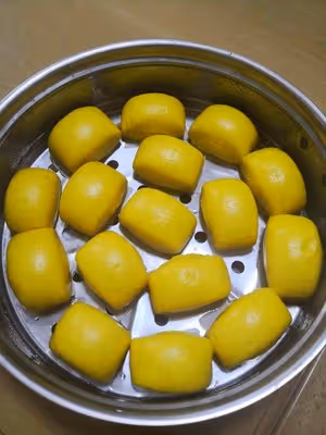 超簡單的南瓜饅頭
