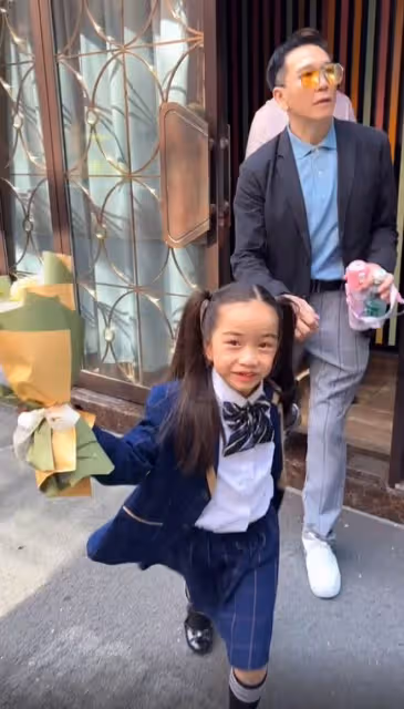 溫兆倫到學校看女兒表演,6歲愛女外貌被批,他大方回應顯高情商