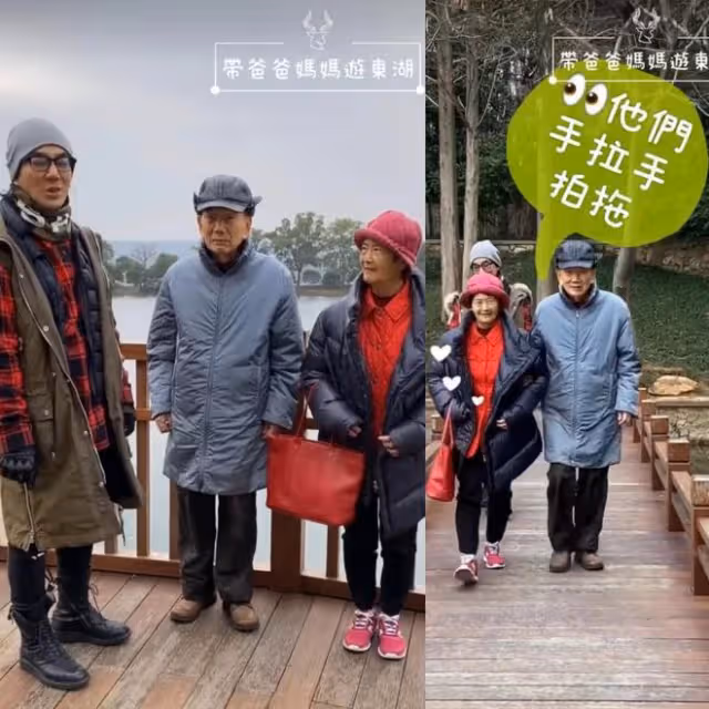 任賢齊現身黃鶴樓,穿兩層長袖不怕熱,台灣出生長大把武漢當家鄉