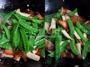 臘肉炒荷蘭豆