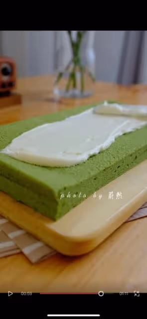 抹茶奶酪三明治蛋糕