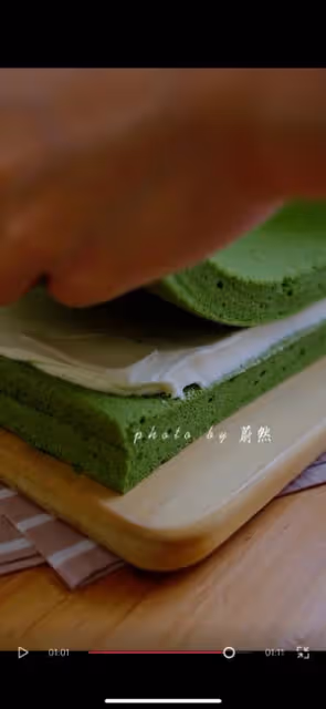 抹茶奶酪三明治蛋糕
