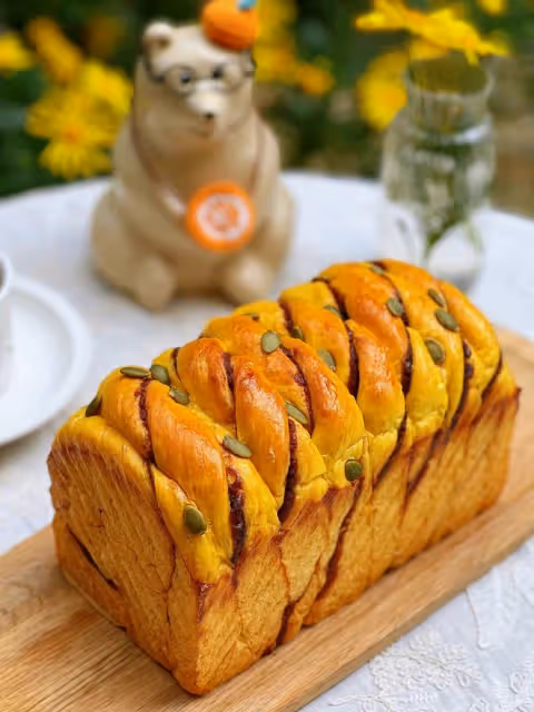 南瓜豆沙吐司