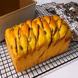 南瓜豆沙吐司