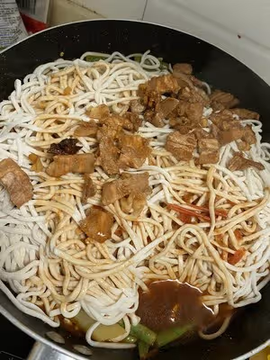 西紅柿豆角燜面