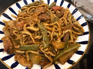 西紅柿豆角燜面