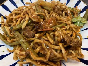 西紅柿豆角燜面