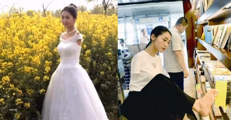 意外失去雙臂！斷臂天使「用腳十字綉」　結婚了也「不靠老公」靠雙腳改變命運
