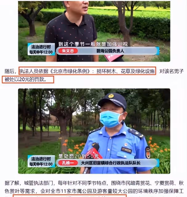 周冬雨被曝談戀愛後，與媽媽現身北京某公園，私下採摘水果，涉嫌違規