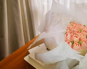 ins風花束蛋糕 鮮奶油也可以做到