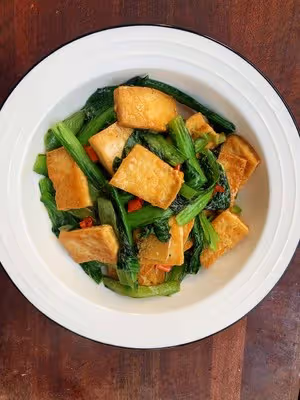 吃過一次就會愛上的－小白菜燉豆腐