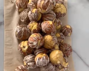 可可栗子軟歐包（內附栗子餡做法）