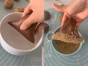 可可栗子軟歐包（內附栗子餡做法）