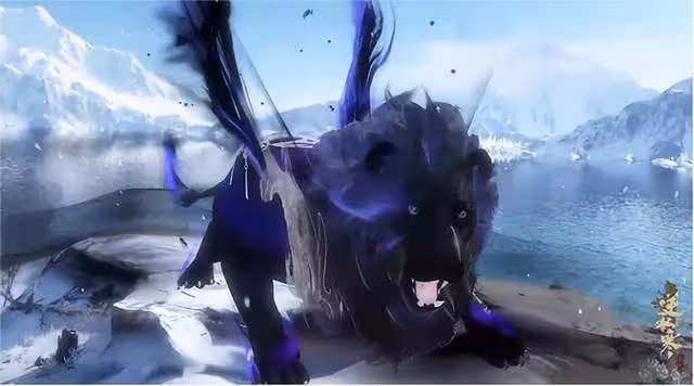 被張予曦錯看成大狗,其實是上古神獸「狻猊」,黑紫色盡顯霸氣