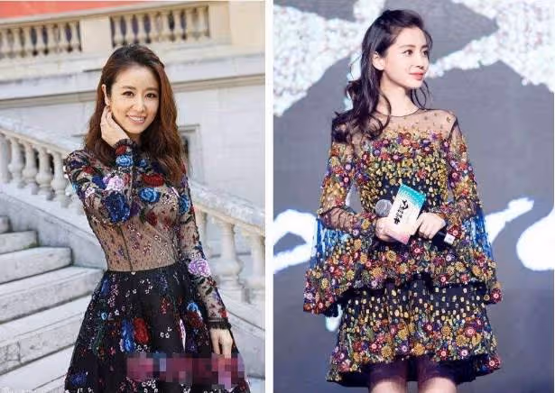 32歲楊穎與45歲林心如尷尬撞衫，霍建華開心大笑，黃曉明：我想哭