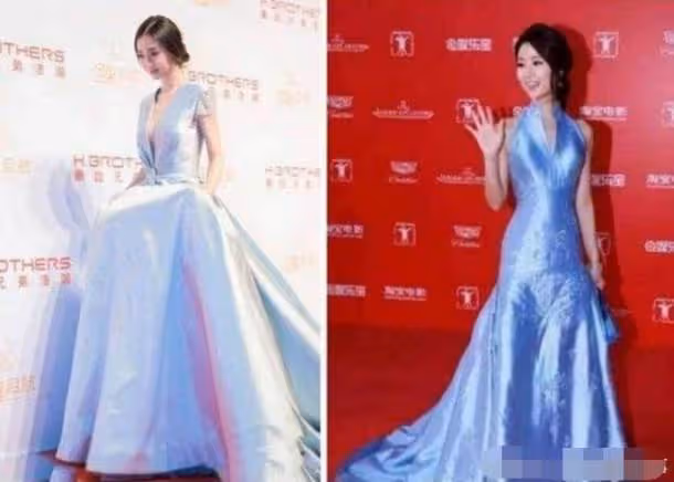 32歲楊穎與45歲林心如尷尬撞衫，霍建華開心大笑，黃曉明：我想哭
