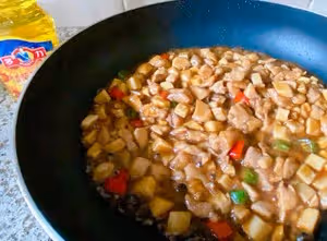 杏鮑菇炒雞丁