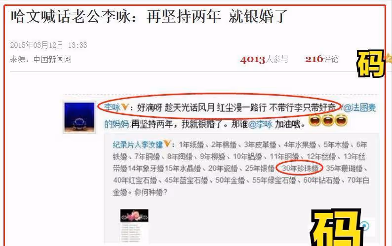 李勇去世四年後，哈文還沒有從痛苦中恢復過來，周年紀念卡上，他發文說想念李