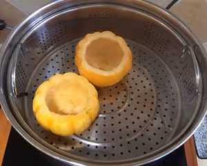 南瓜蒸蛋 太陽果燉牛奶蛋