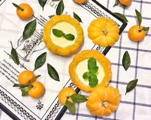 南瓜蒸蛋 太陽果燉牛奶蛋