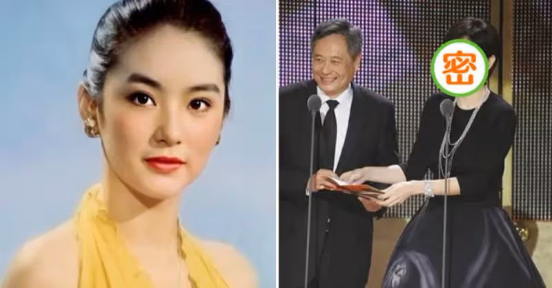 被奔七林青霞給美到了，蓬蓬裙配疊層項鏈優雅高貴，有雙下巴也迷人：自然就是最美的