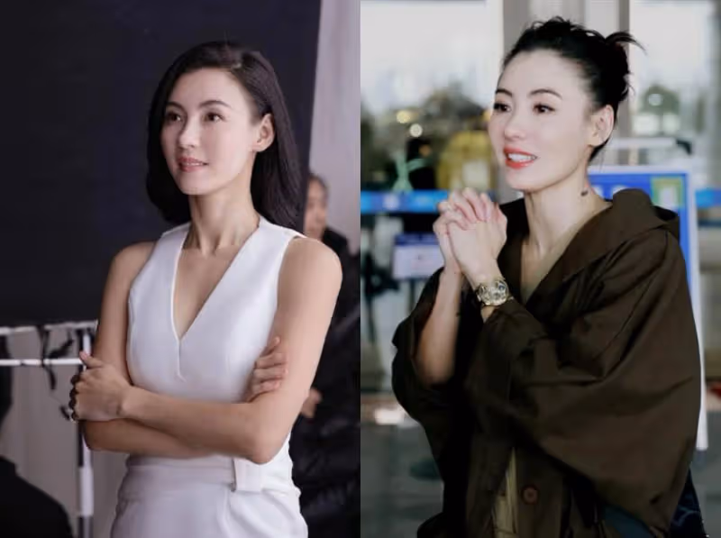張柏芝近照曝光,雙手托巨肚走路小心疑似孕5月,四肢纖細肚子格外搶鏡,網:懷上第四胎了?