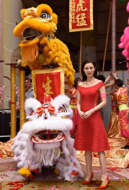 「李嘉欣」不愧是最美港姐，一襲紅裙現身活動，名媛氣質太出眾
