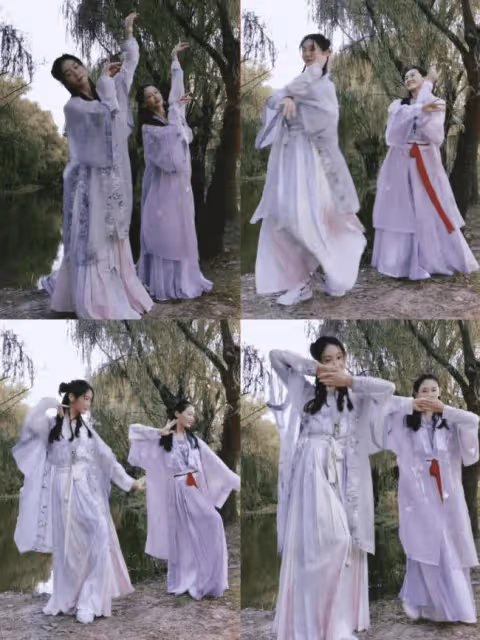 苗苗穿古裝和妹妹共舞 網友：非要讓妹妹出道嗎