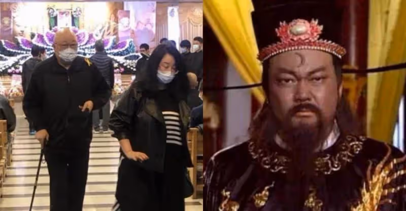 69歲包青天金超群罕露面，消瘦不少，拄著拐杖步履蹣跚，為演戲至今無子，曾患腦liu，留遺言不准老婆改嫁小白臉