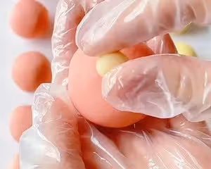 中式果子流心桃花糕