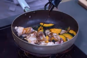 南瓜雞肉炊飯