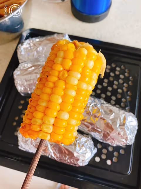 簡單好吃的錫紙烤玉米