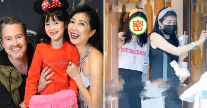 黃嘉千婚變46天罕現身！12歲混血女兒「深邃大眼+高鼻樑」超像爸爸，母女倆牽手逛平價店