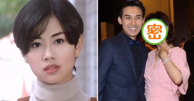 陳松伶被小8歲老公寵成公主，粉裙配鎖骨髮甜美靚麗，根本看不出51歲