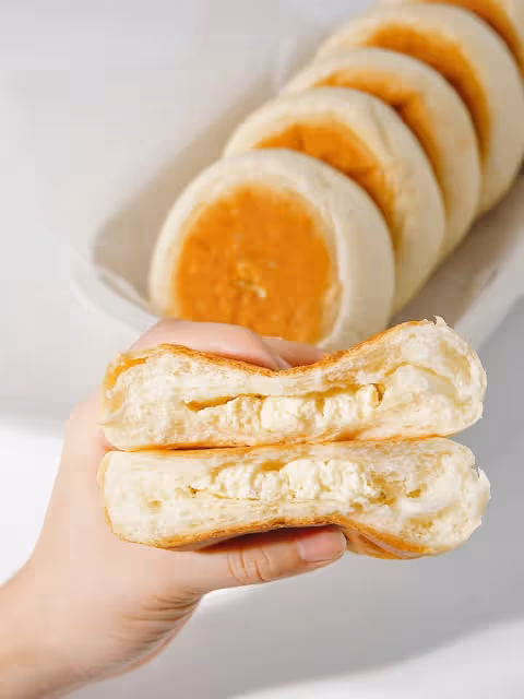 桂花乳酪日式麵包｜秋日食譜｜柔軟｜醇香