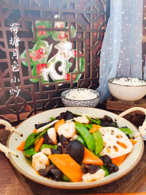 經典素菜小炒——荷塘月色㊙️清脆爽口，簡單又快手‼️