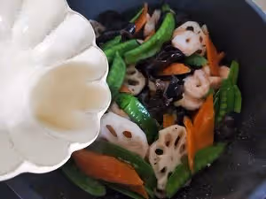 經典素菜小炒——荷塘月色㊙️清脆爽口，簡單又快手‼️